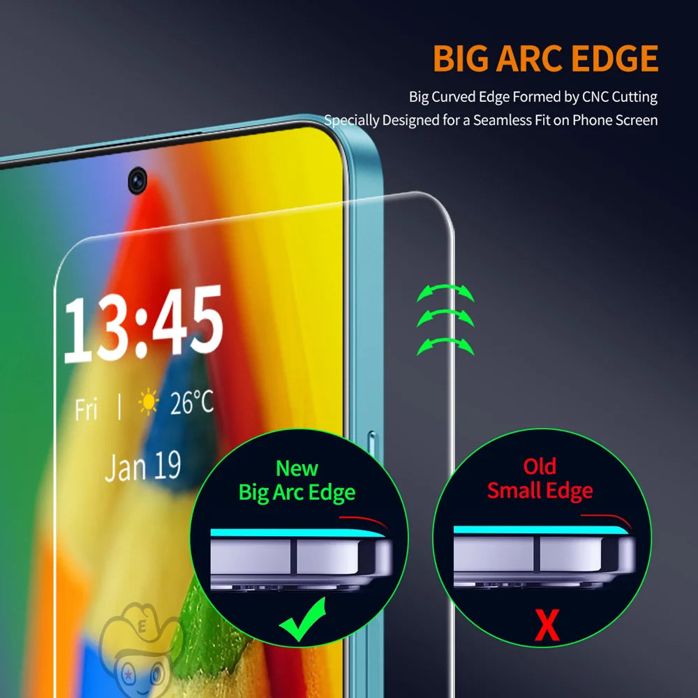 ENKAY HAT PRINCE For Honor 400 Smart 5G / 4G / X7d 4G Screen Protector   9H Hardness High Aluminum-Silicon Glass Film - Transparent - 4