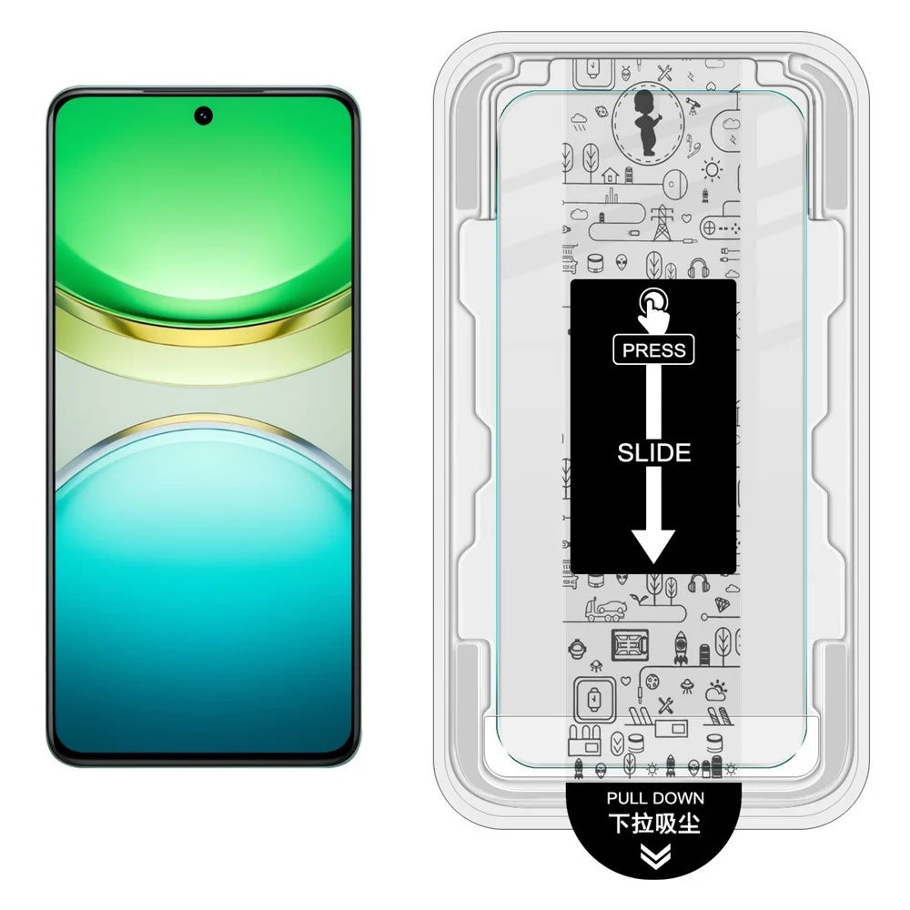 IMAK H Series For vivo Y300 5G Tempered Glass Screen Protector Easy Installation Film with Auto Dust-Remove Tool Kit (Fingerprint Unlock) - 2
