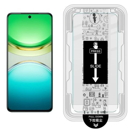 IMAK H Series For vivo Y300 5G Tempered Glass Screen Protector Easy Installation Film with Auto Dust-Remove Tool Kit (Fingerprint Unlock) - 2