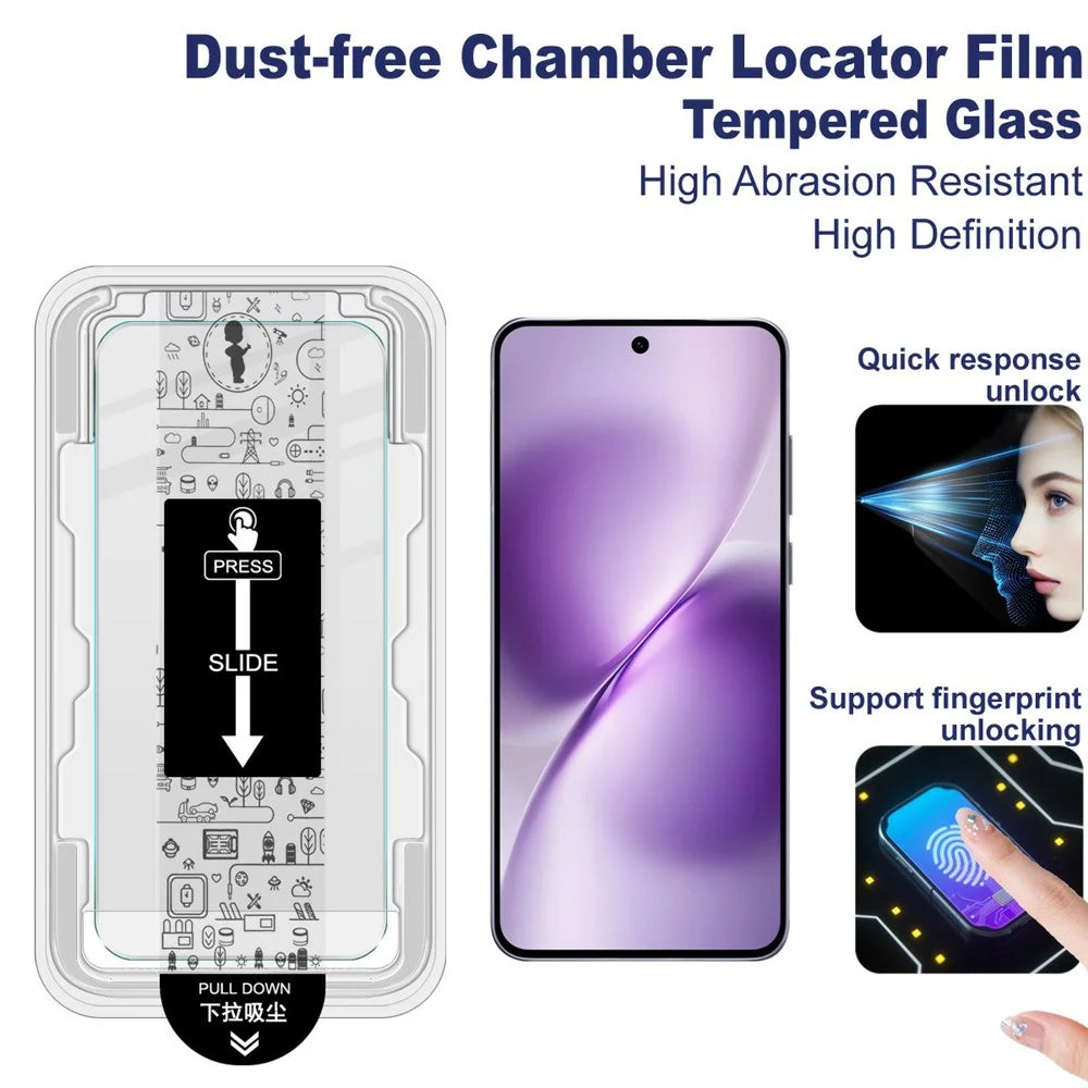 IMAK H Series For vivo X200s 5G Tempered Glass Screen Protector Easy Installation Film with Auto Dust-Remove Tool Kit (Fingerprint Unlock) - 3
