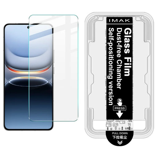 IMAK H Series For vivo iQOO 13 5G Tempered Glass Screen Protector Easy Installation Film with Auto Dust-Remove Tool Kit (Fingerprint Unlock) - 1