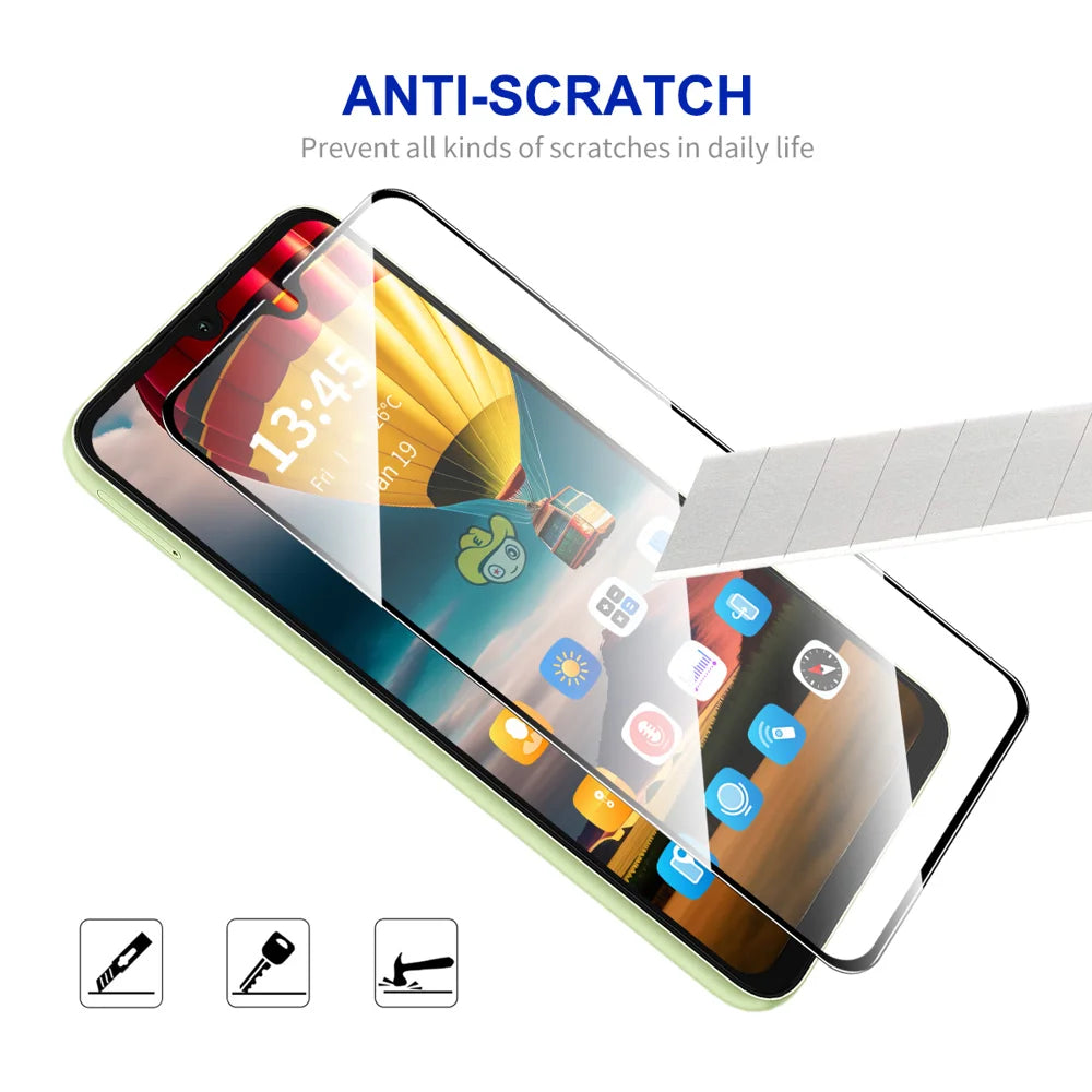 ENKAY HAT PRINCE For Samsung Galaxy A27 5G Screen Protector   9H Silk Printing 0.26mm Tempered Glass - Transparent - 4