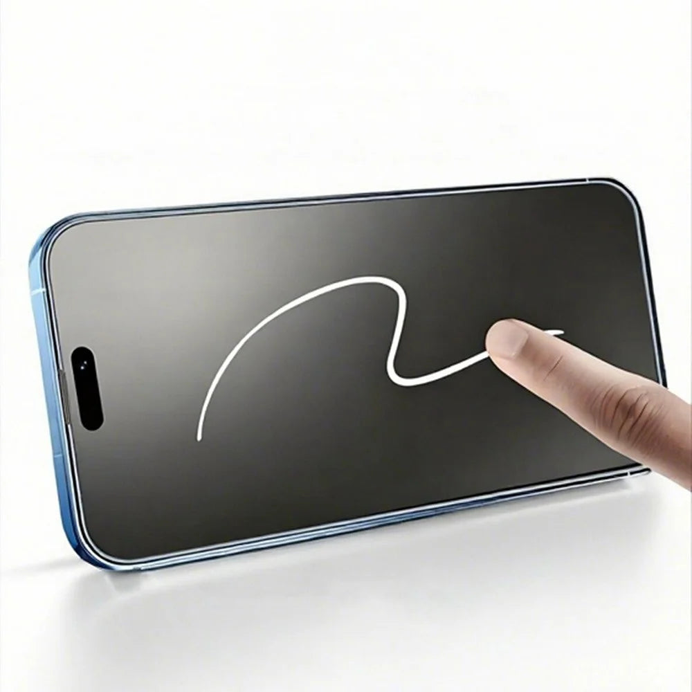 RURIHAI For iPhone 17 Full Screen Protector Matte Anti-Glare High Aluminium-silicon Glass Film - 4