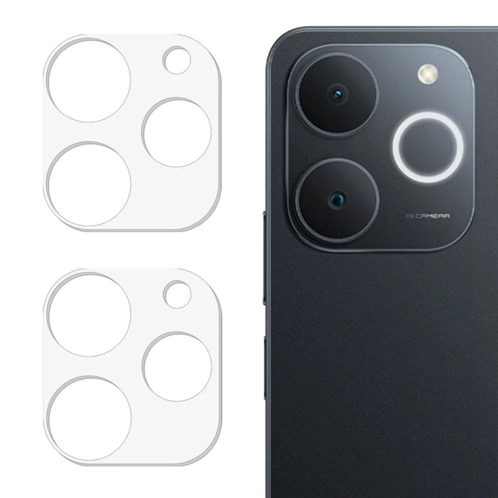 2Pcs Camera Lens Protector for Realme Note 70T 4G / Narzo 80 Lite 4G / Realme C71 4G (India) 3D Arc Edge Tempered Glass Lens Film - Transparent - 1