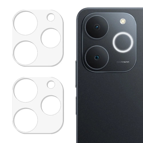 2Pcs Camera Lens Protector for Realme Note 70T 4G / Narzo 80 Lite 4G / Realme C71 4G (India) 3D Arc Edge Tempered Glass Lens Film - Transparent - 1