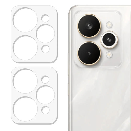 2Pcs For Realme 15 Pro 5G Camera Lens Protector 3D Arc Edge Anti-Scratch Tempered Glass Lens Film - Transparent - 1