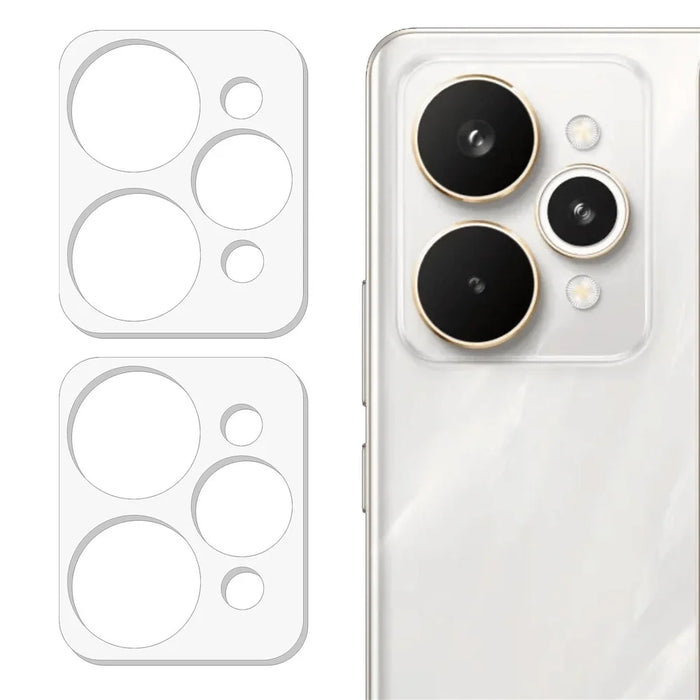 2Pcs For Realme 15 Pro 5G Camera Lens Protector 3D Arc Edge Anti-Scratch Tempered Glass Lens Film - Transparent - 1