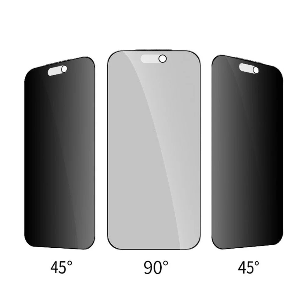 RURIHAI For iPhone 17 Pro Anti-Spy Privacy Screen Protector Matte Anti-Glare High Aluminium-silicon Glass Film - 7