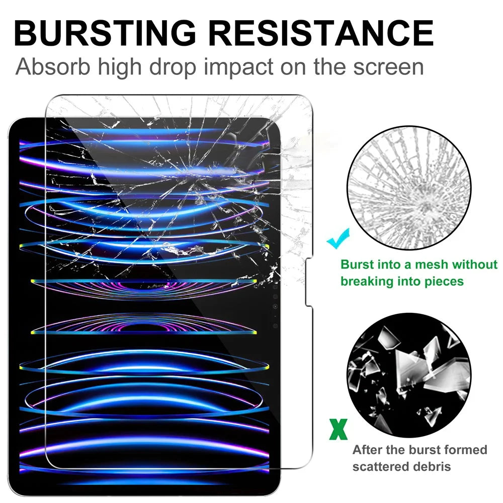 For iPad Pro 11 (2025) / 11 (2024) Tempered Glass Screen Protector 2.5D Straight Edge Screen Film - 4