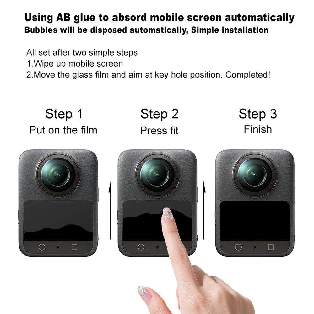 IMAK H Series For Insta360 Go Ultra Tempered Glass Screen Protector Camera Film - 5