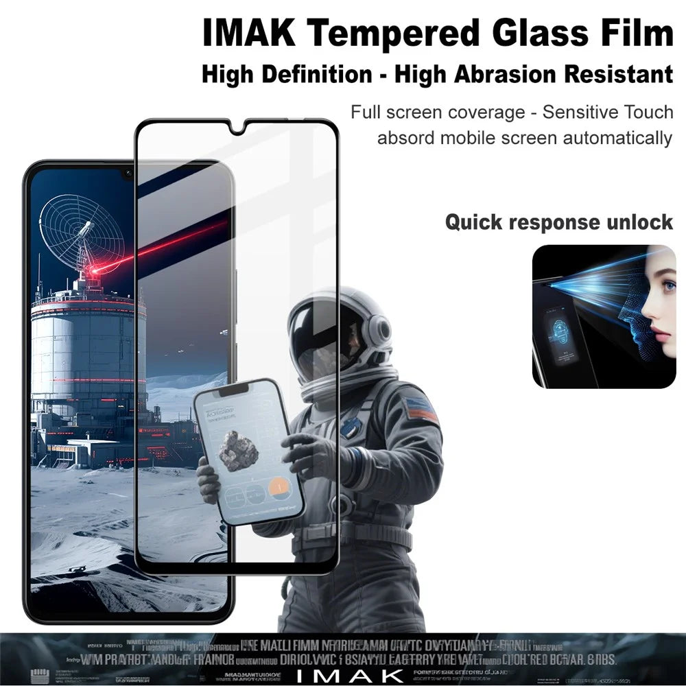 IMAK Pro+ Series For Realme Note 70T 4G Tempered Glass Full Screen Protector Sensitive Touch Film - 3