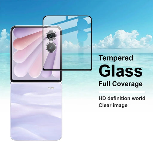 IMAK For Honor Magic V Flip 2 Rear Screen Protector Tempered Glass Full Cover Film - 2