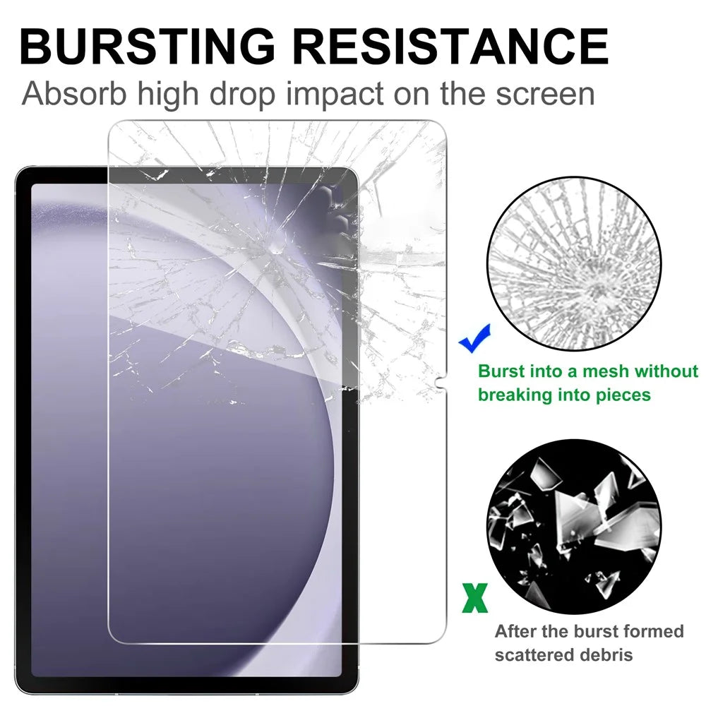 For Samsung Galaxy Tab A11+ / A9+ Tempered Glass Screen Protector 2.5D Straight Edge Screen Film - 4