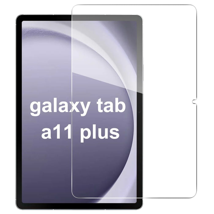 For Samsung Galaxy Tab A11+ / A9+ Screen Protector Anti-Shatter Arc Edge Tempered Glass Film - 1