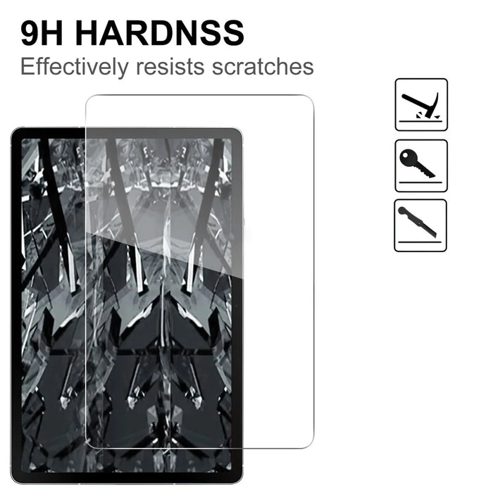 For Samsung Galaxy Tab A11+ / A9+ Screen Protector Anti-Shatter Arc Edge Tempered Glass Film - 3