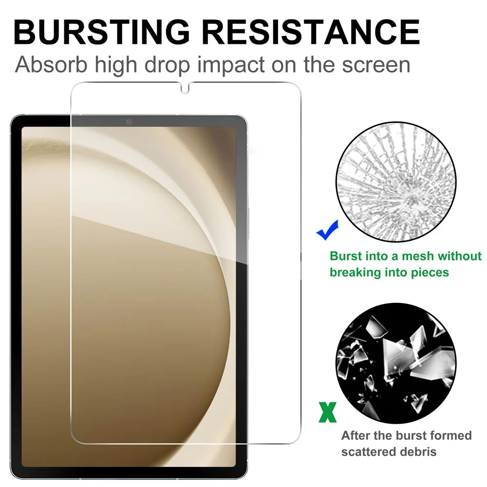 For Samsung Galaxy Tab A11 / A9 Tempered Glass Screen Protector 2.5D Straight Edge Screen Film - 4