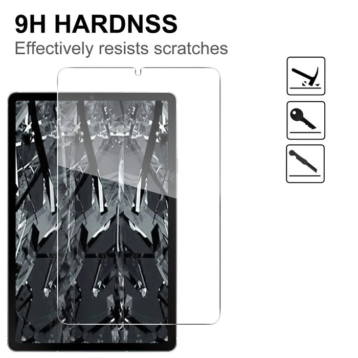 For Samsung Galaxy Tab A11 / A9 Screen Protector Anti-Shatter Arc Edge Tempered Glass Film - 3