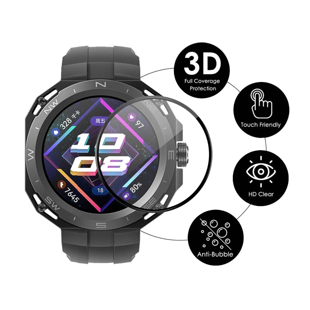 ENKAY HAT PRINCE 2Pcs for Huawei Watch GT Cyber Watch Screen Protector Full Coverage 3D Curved Soft PC Edge Ultra Clear Film - 2