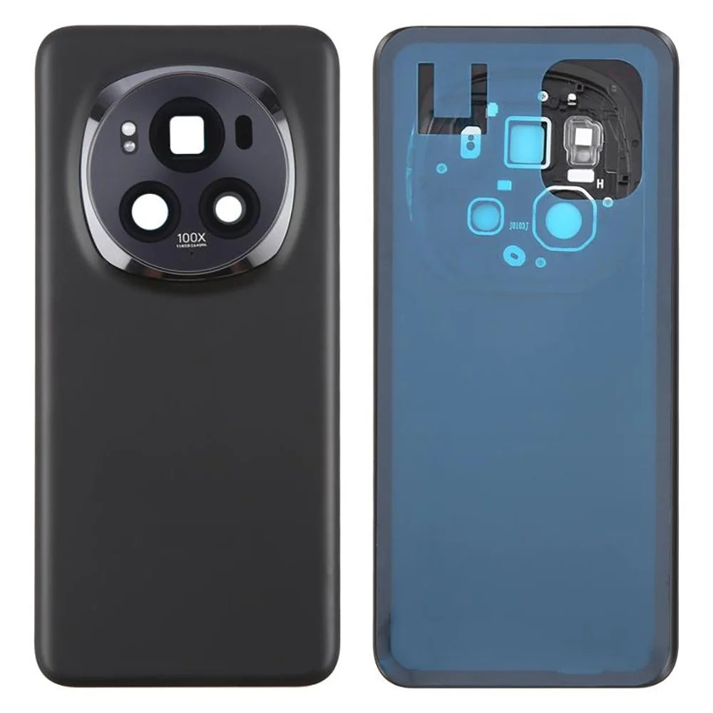 For Honor Magic6 Pro 5G OEM Battery Housing with Camera Lens Cover Replacement Part - Black - 1