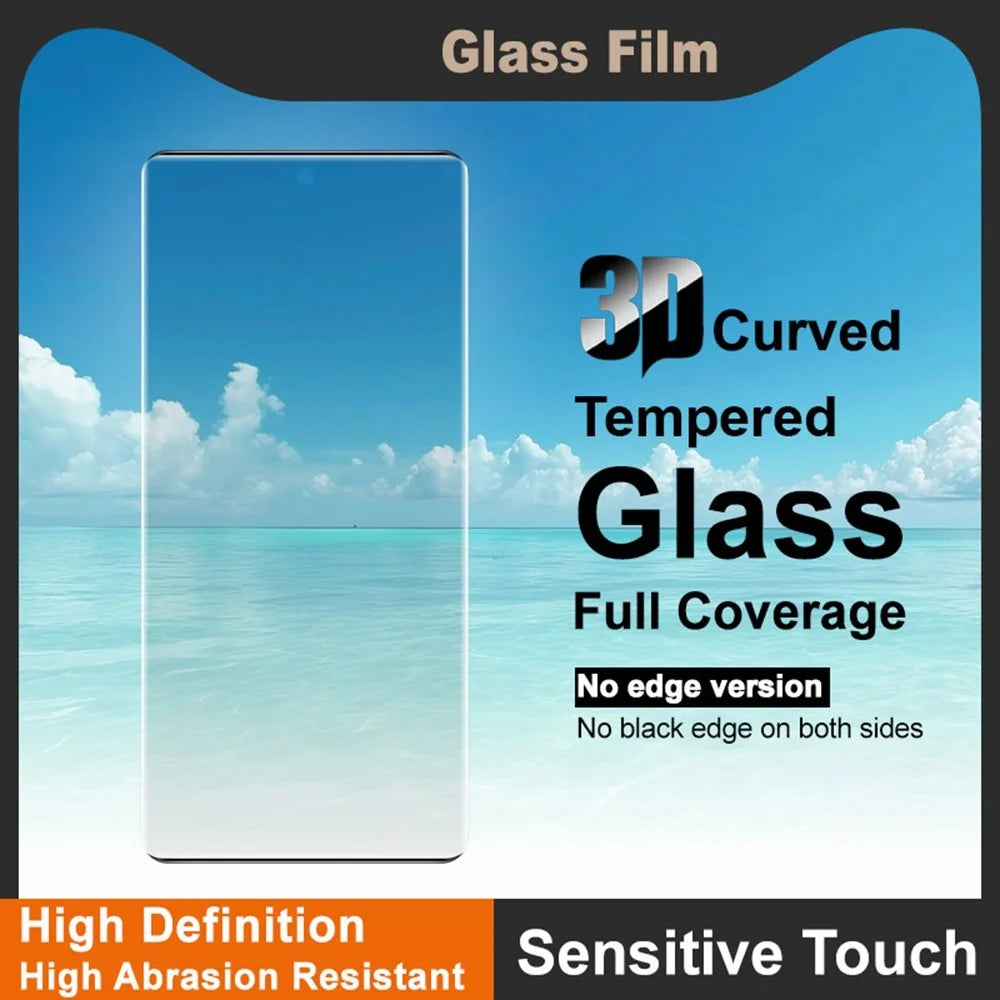 IMAK For vivo iQOO Z10R 5G Screen Protector 3D Curved Tempered Glass Film (No Edge Version) (Fingerprint Unlock) - 3