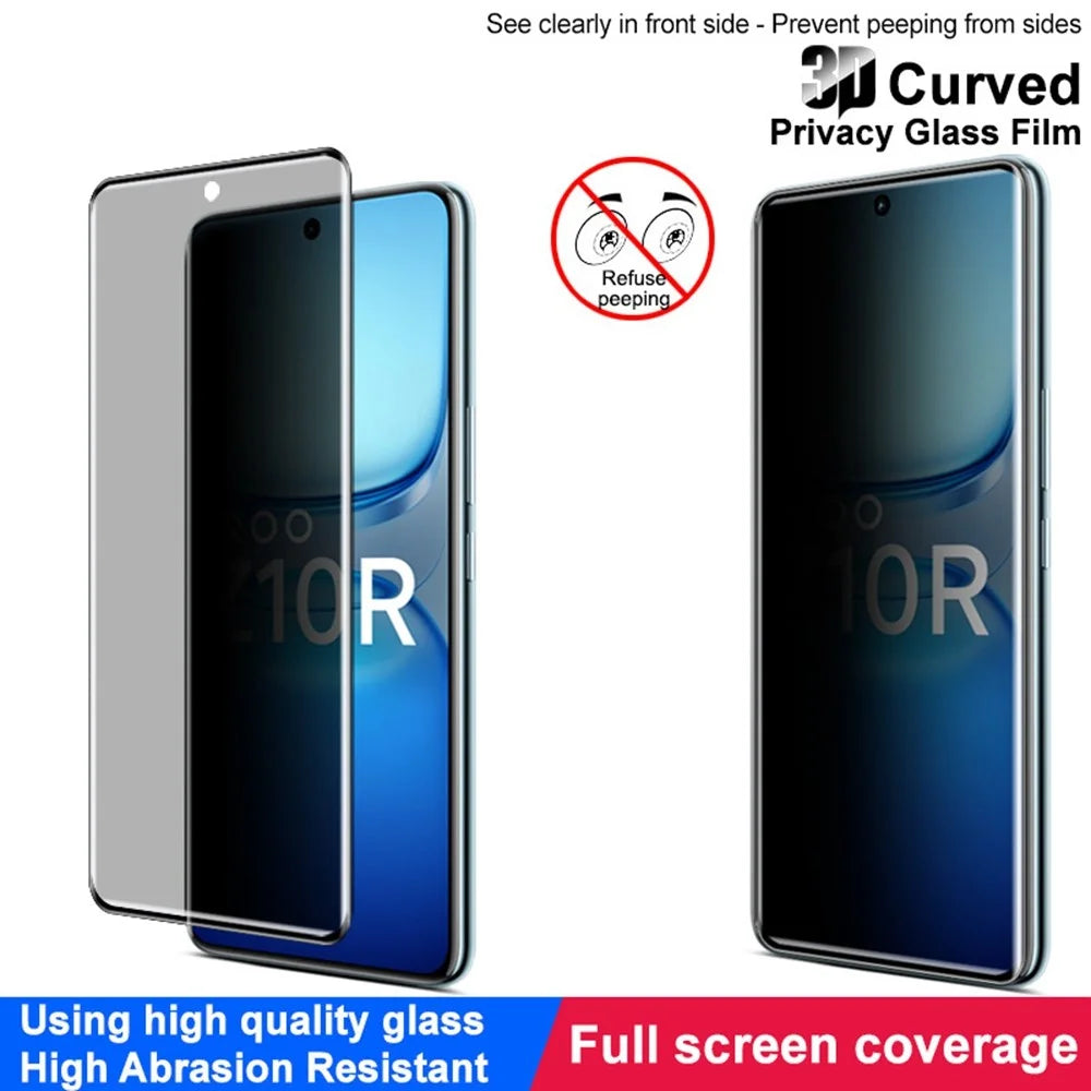 IMAK For vivo iQOO Z10R 5G Anti Spy Screen Protector Full Cover Tempered Glass Film - 5