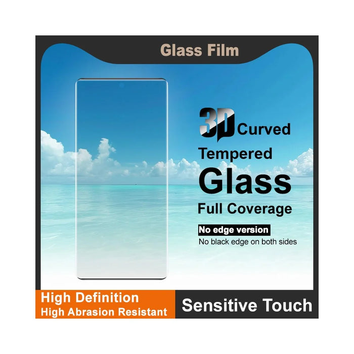 IMAK For vivo V60 5G Screen Protector 3D Curved Tempered Glass Film (No Edge Version) (Fingerprint Unlock) - 3