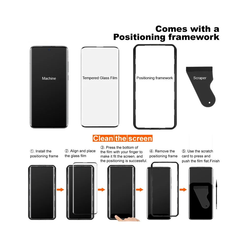 IMAK For vivo V60 5G Screen Protector 3D Curved Tempered Glass Film with Positioning Frame (Fingerprint Unlock) - 7
