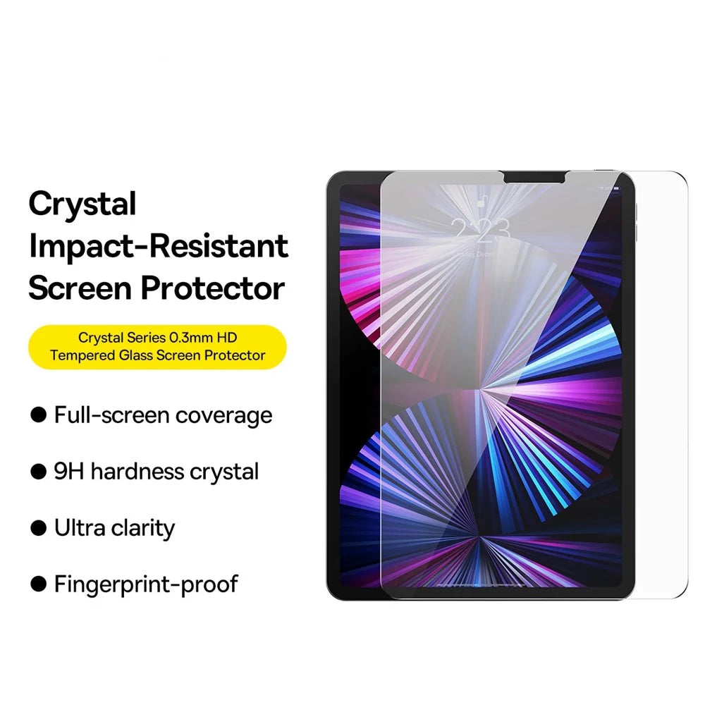 BASEUS for iPad mini 4 / iPad mini (2019) 7.9 inch Anti-Fingerprint 0.3mm Clear Screen Protector 9H Hardness Anti-Scratch Full Cover Crystal Tempered Glass Film - 3