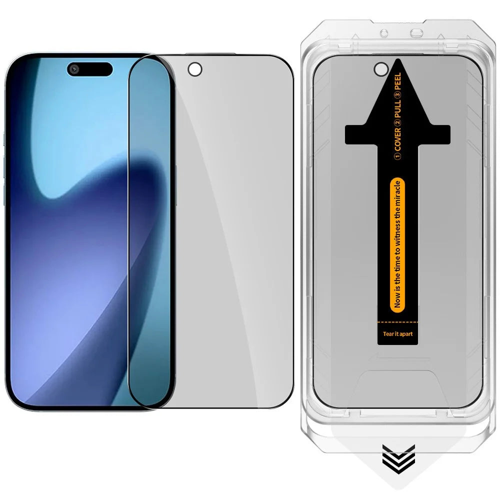 RURIHAI For iPhone Air Privacy Tempered Glass Screen Protector Anti-Spy High Aluminium-Silicon Glass Film - 1