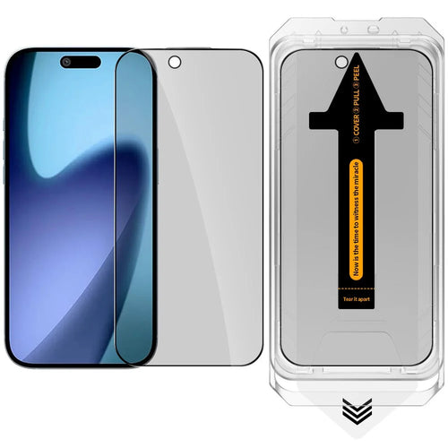 RURIHAI For iPhone Air Privacy Tempered Glass Screen Protector Anti-Spy High Aluminium-Silicon Glass Film - 1