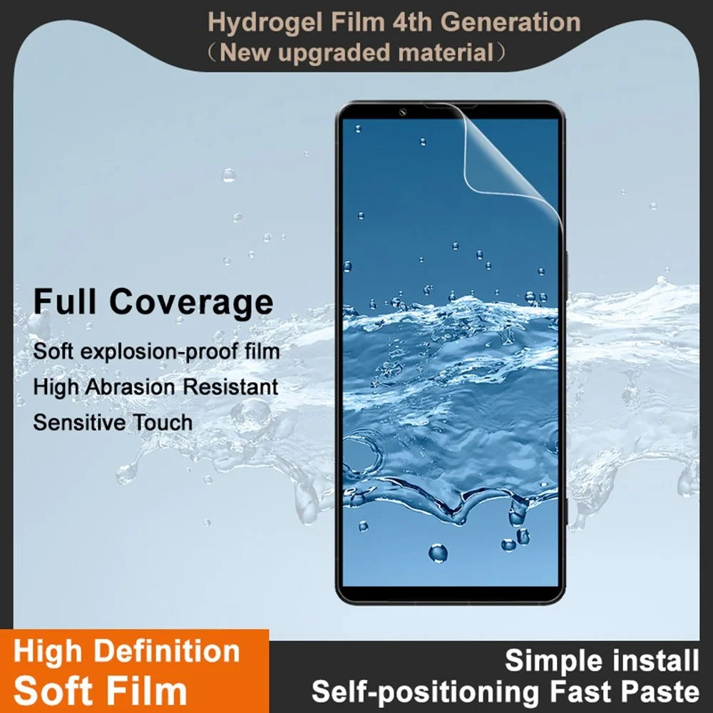 IMAK Hydrogel Film 4th Gen For Sony Xperia 1 VIII / Xperia 1 VII Full Screen Protector Ultra Clear Soft TPU Film - 3