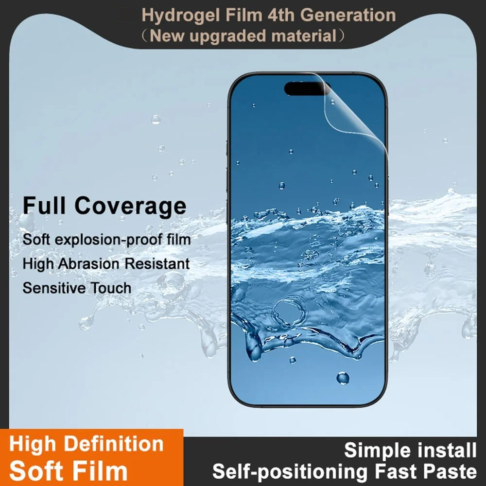 IMAK Hydrogel Film 4th Gen For iPhone 17 Pro Max Full Screen Protector Ultra Clear Soft TPU Film - 3