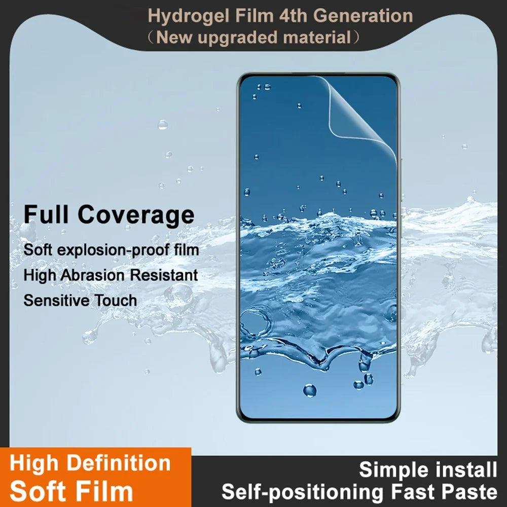 IMAK Hydrogel Film 4th For Realme 15 Pro 5G / 15 5G Screen Protector Ultra Clear Soft TPU Film (Fingerprint Unlock) - Transparent - 3