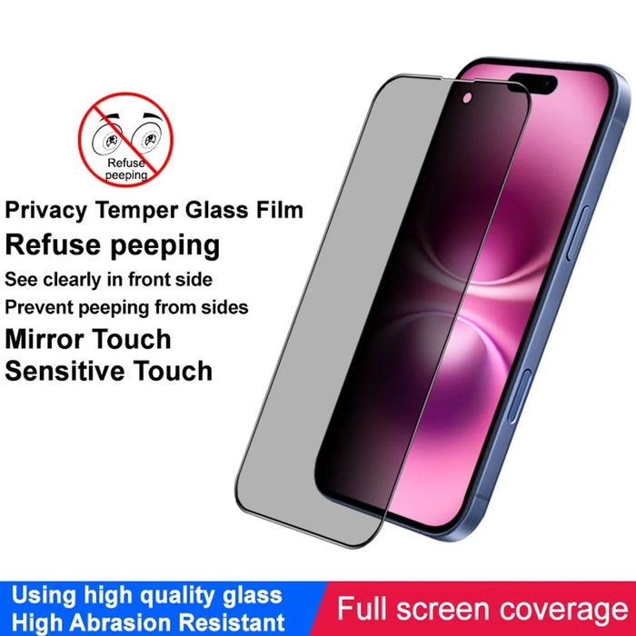 IMAK For iPhone 17 Anti Peep Tempered Glass Screen Protector Full Coverage - 5