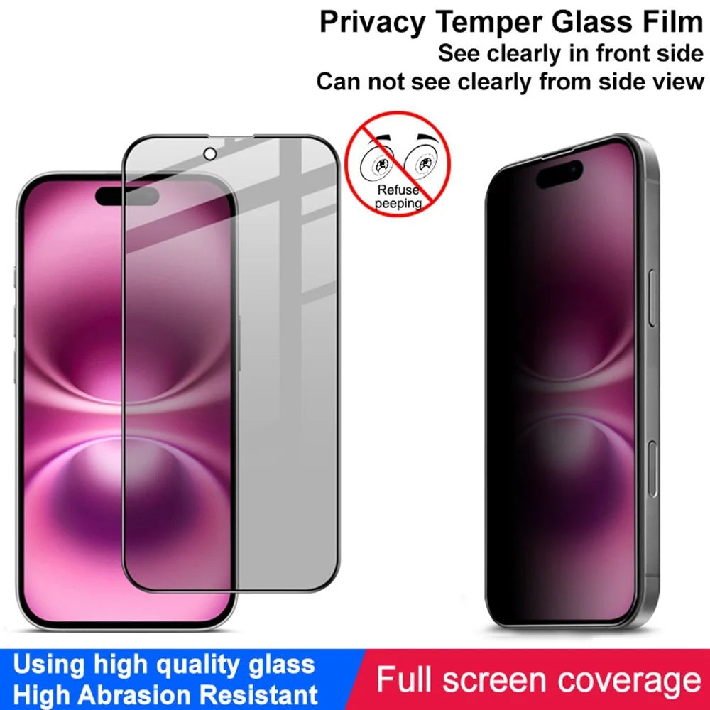 IMAK For iPhone Air Anti Peep Tempered Glass Screen Protector Full Coverage - 6