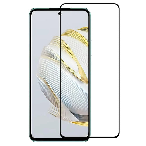 For Huawei nova 10 SE 4G Full Glue Silk Printing Tempered Glass Film Anti-explosion HD Full Coverage Screen Protector - 1