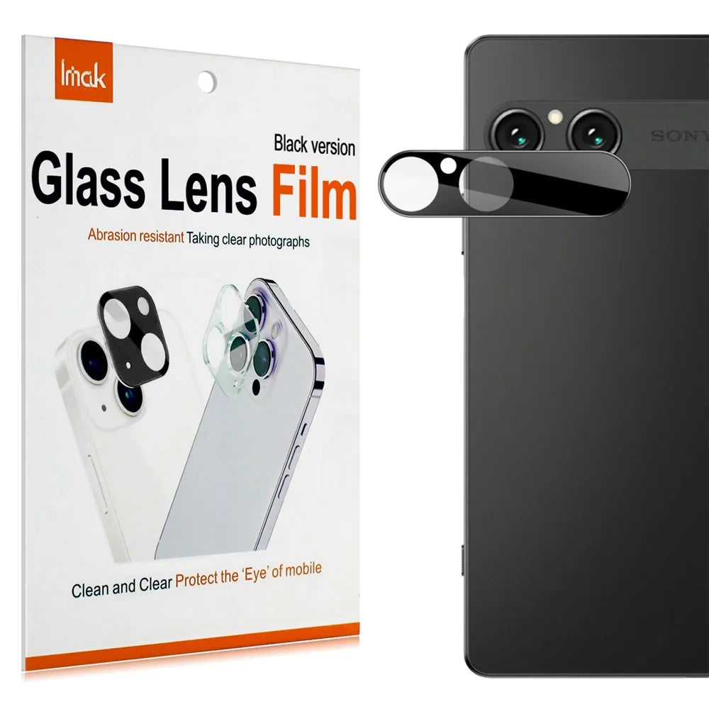 IMAK For Sony Xperia 10 VII Camera Lens Protector Tempered Glass HD Clear Lens Film (Black Version) - 1