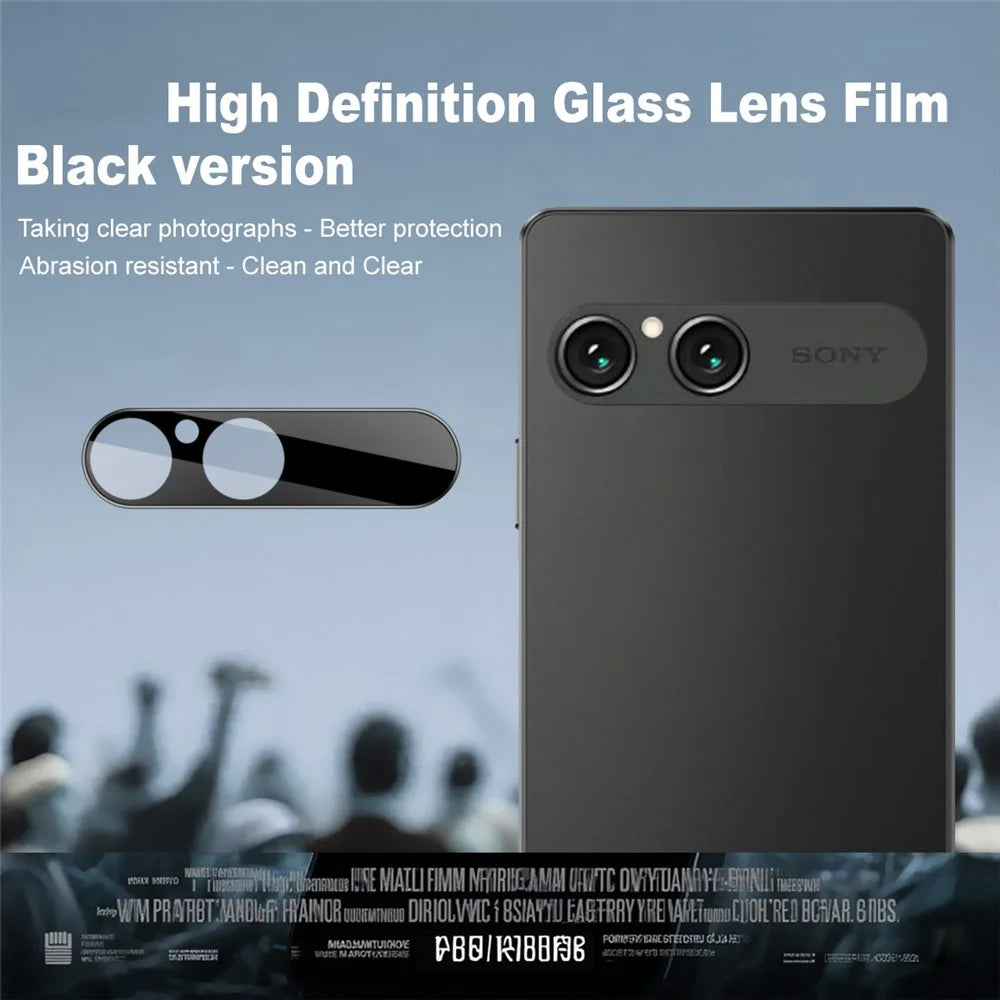IMAK For Sony Xperia 10 VII Camera Lens Protector Tempered Glass HD Clear Lens Film (Black Version) - 3