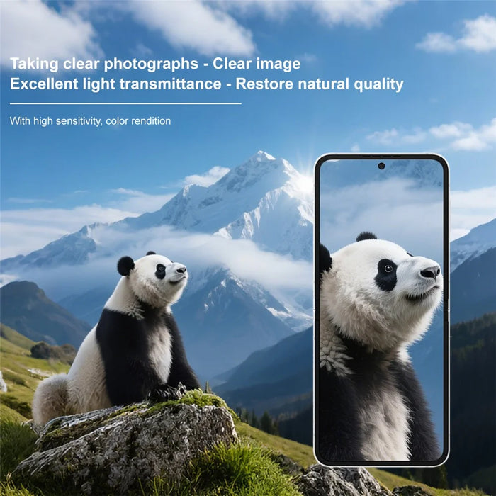 IMAK For Samsung Galaxy Z Flip7 FE 5G Tempered Glass Camera Lens Protector Acrylic Lens Cap (Black Circle Design) - 6