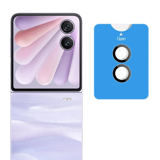 IMAK For Honor Magic V Flip 2 Tempered Glass Camera Lens Protector with Self Positioning Frame (Complete Covering) - 2