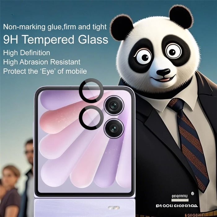 IMAK For Honor Magic V Flip 2 Tempered Glass Camera Lens Protector with Self Positioning Frame (Complete Covering) - 5