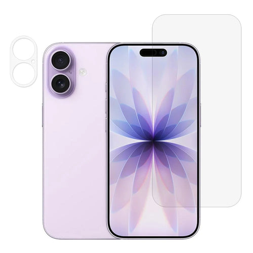 For iPhone 17 Screen Protector 0.3mm Arc Edge Ultra Clear Tempered Glass Film with Camera Lens Protector - 1