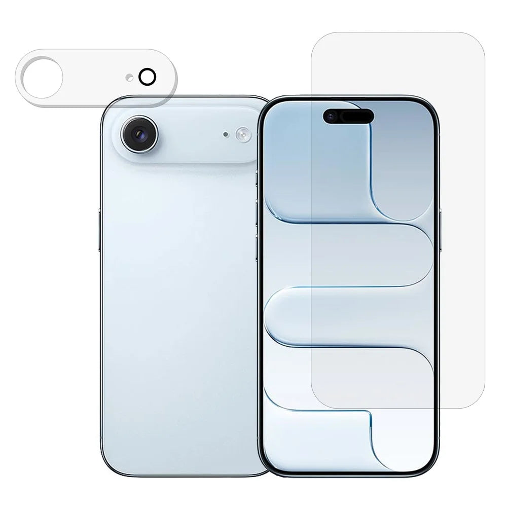 For iPhone Air Screen Protector 0.3mm Arc Edge Ultra Clear Tempered Glass Film with Camera Lens Protector - 1