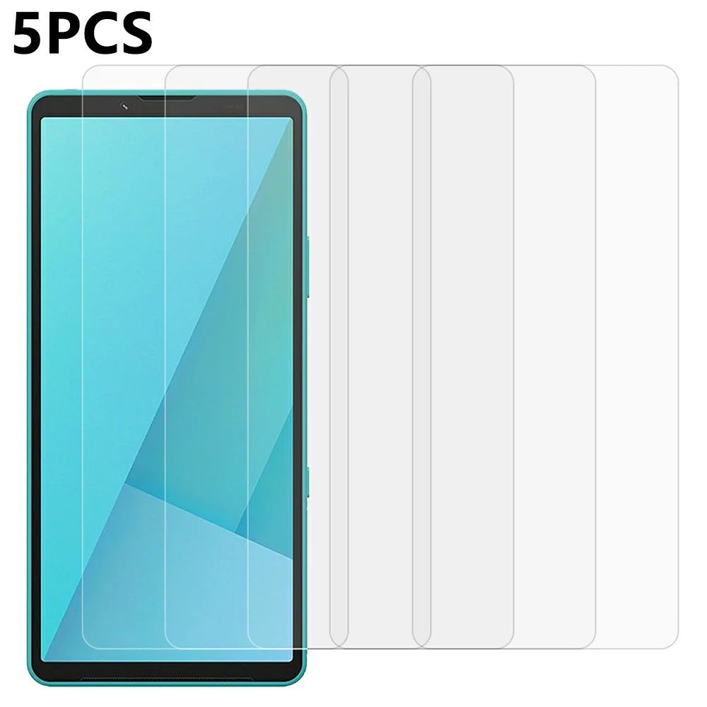 5Pcs For Sony Xperia 10 VII Front Screen Protector 0.3mm 2.5D Tempered Glass Clear Film - 1