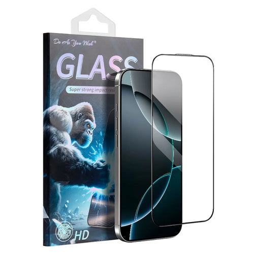 DO AS YOU WISH For iPhone 15 Screen Protector Silk Printing Full Glue High Aluminum-silicon Glass Film - 1