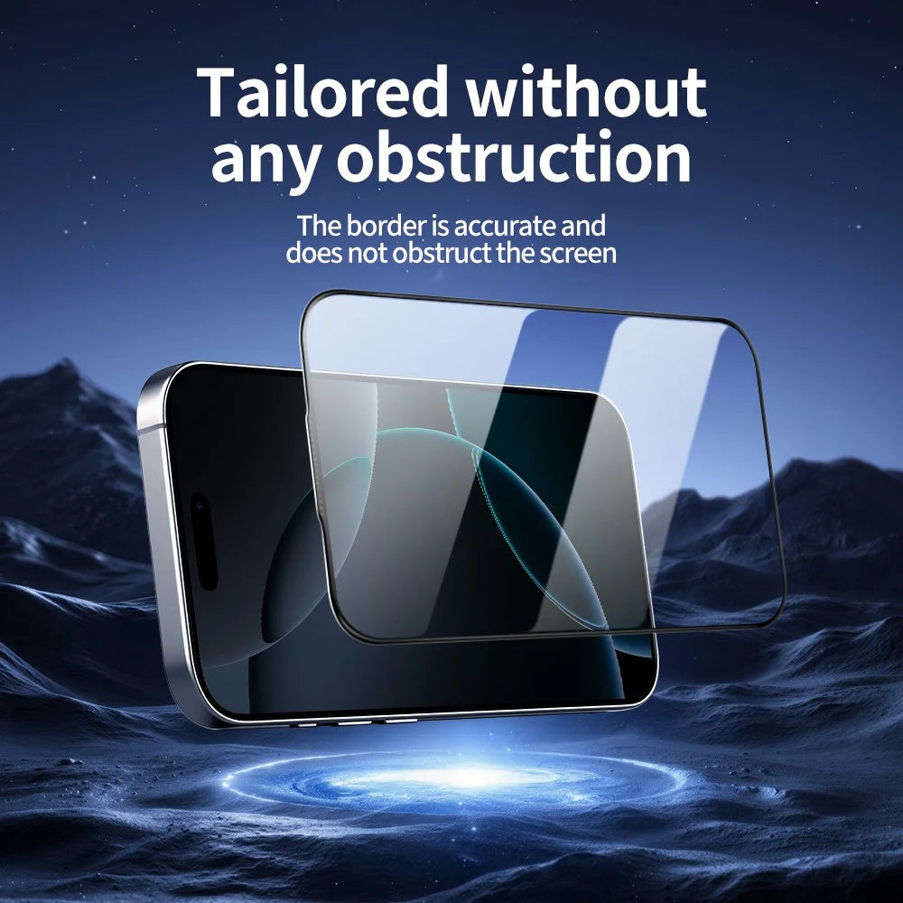 DO AS YOU WISH For iPhone 15 Pro Max Screen Protector Silk Printing Full Glue High Aluminum-silicon Glass Film - 4