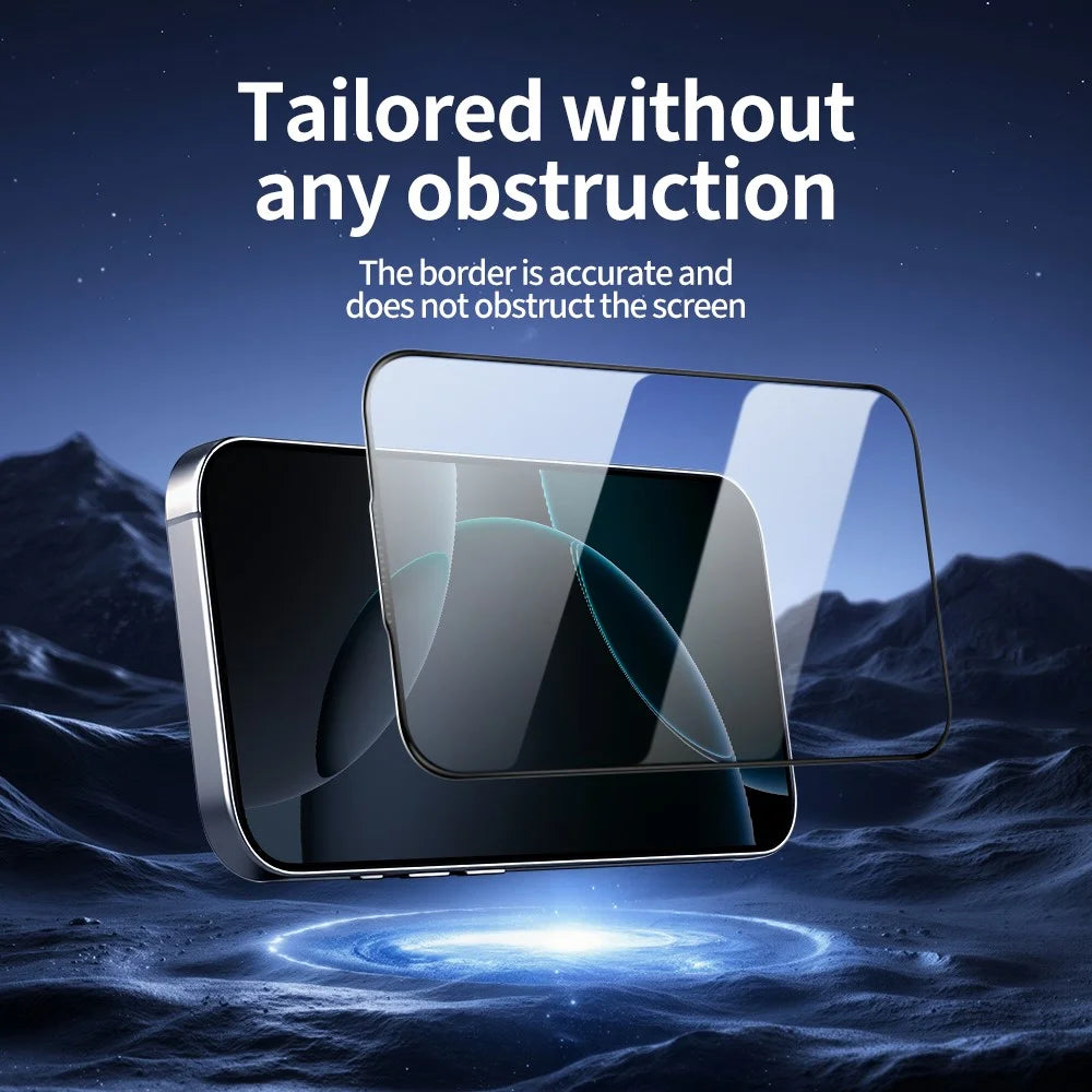 DO AS YOU WISH 5Pcs For iPhone 13 Screen Protector Silk Printing Full Glue High Aluminum-silicon Glass Film - 4