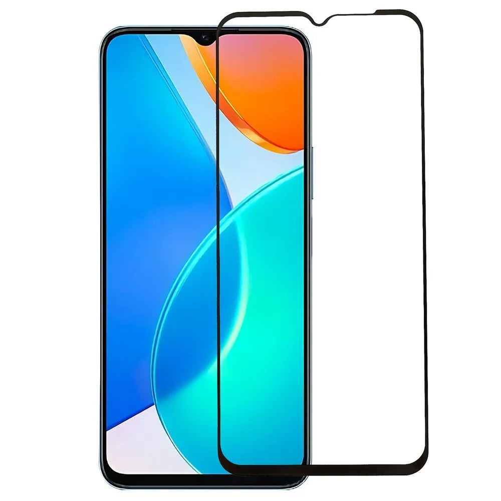 For Honor X6 4G Full Glue Silk Printing Anti-scratch Tempered Glass Film Anti-explosion HD Full Coverage Screen Protector - 1