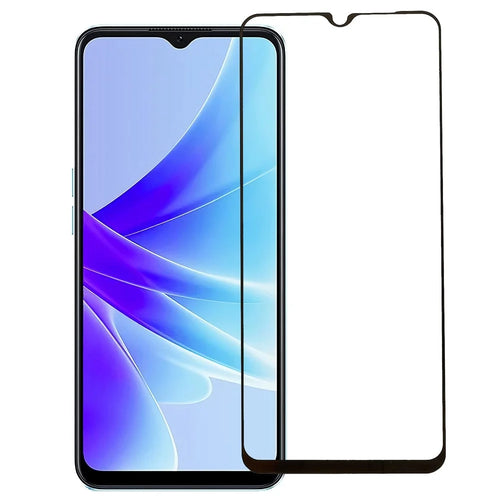 For Oppo A57s 4G / A57 4G Ultra Clear Silk Printing Anti-scratch Tempered Glass Cover Film Full Glue Full Coverage Screen Protector - 1