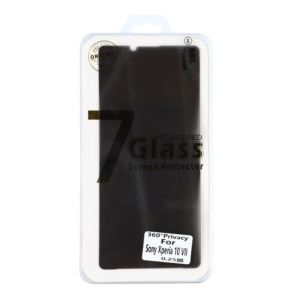 For Sony Xperia 10 VII Anti Spy Tempered Glass 360° Privacy Protection 0.25 Arc Screen Protector - 5